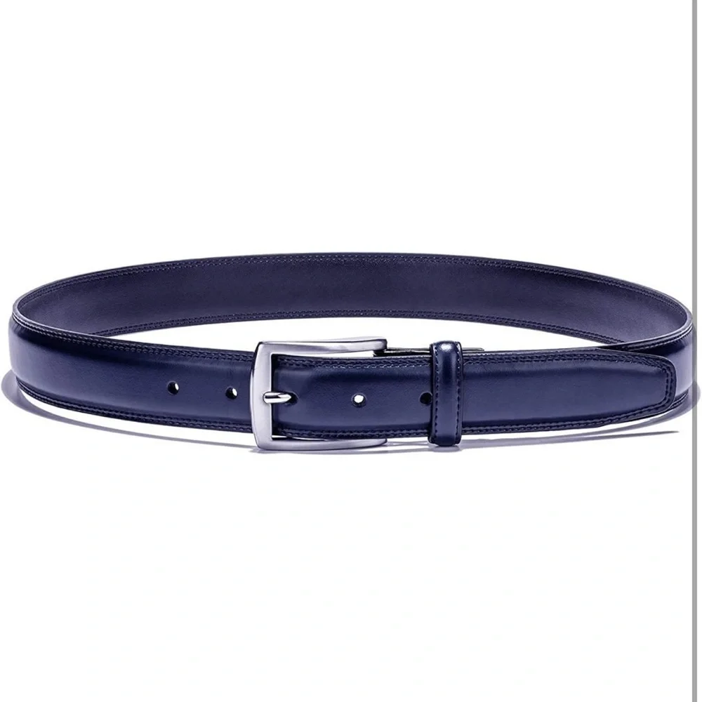 Men's Leather Dress Belt-Classic & Fashion for Work Business and Casual big size